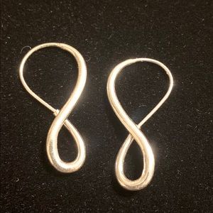 Sterling silver infinity earrings